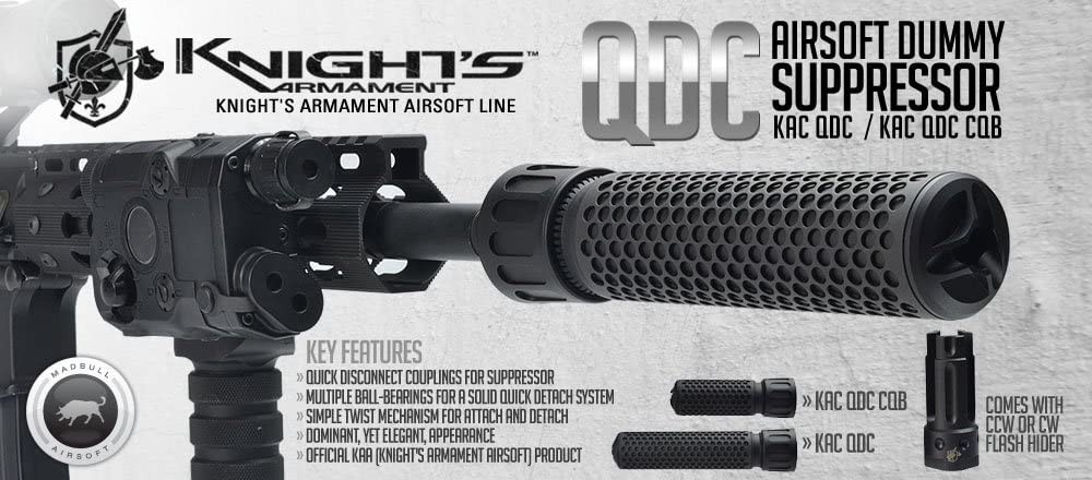 Knight's Armament Co. KAC QDC CQB Airsoft Dummy suppressor Reverse