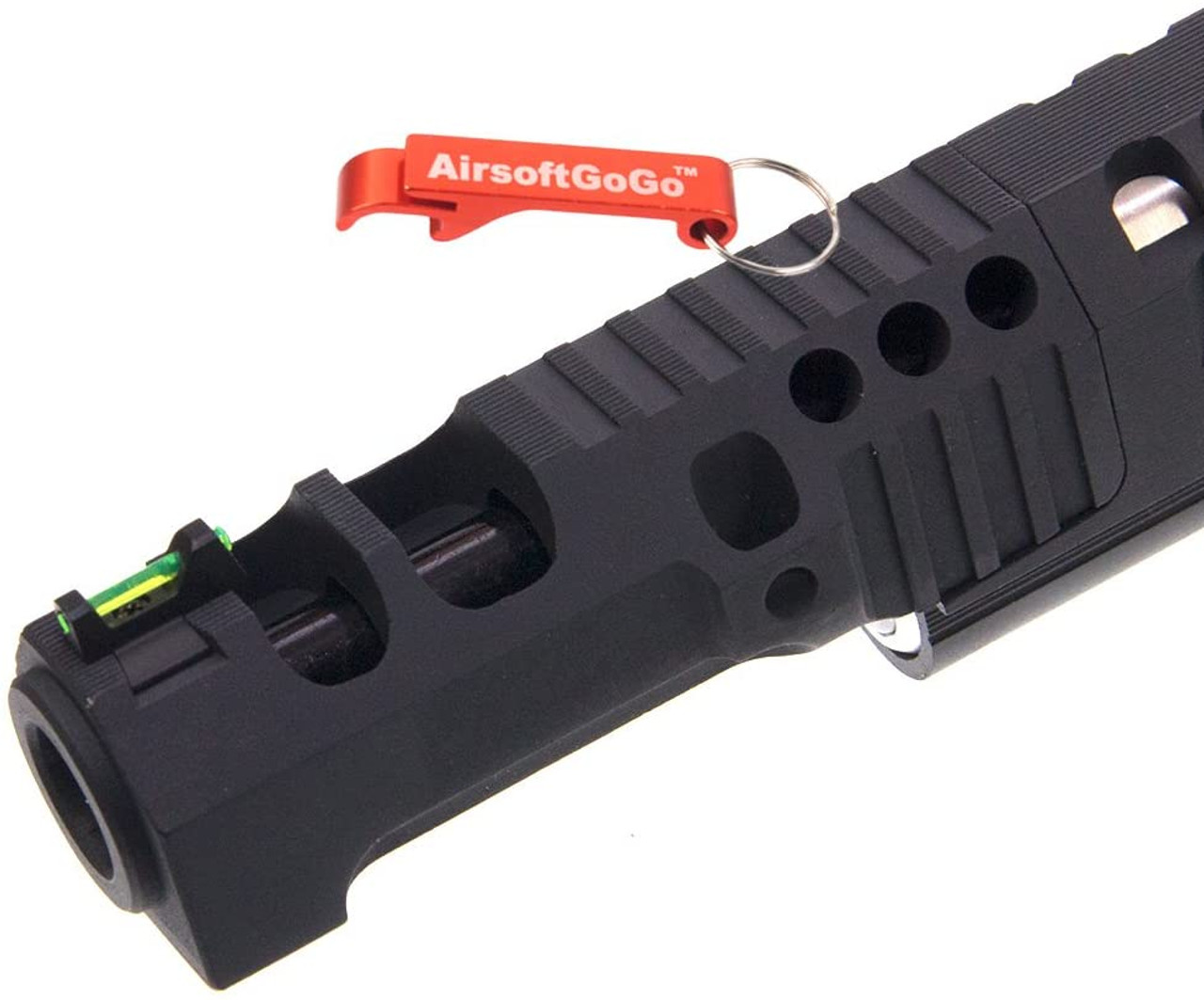 ARMORER WORKS IPSC Kaze no Tamashii Slide Set for WE / Marui High Capacity 5.1 / 4.3 GBB Gas Blowback (Black)