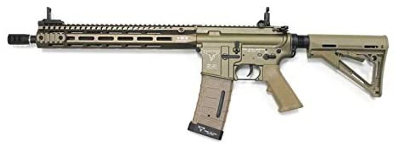 DOUBLE BELL AR-15 Standard TTI TR-1 Engraved M-LOK Hand Guard Metal Airsoft Electric Rifle Gun Tan