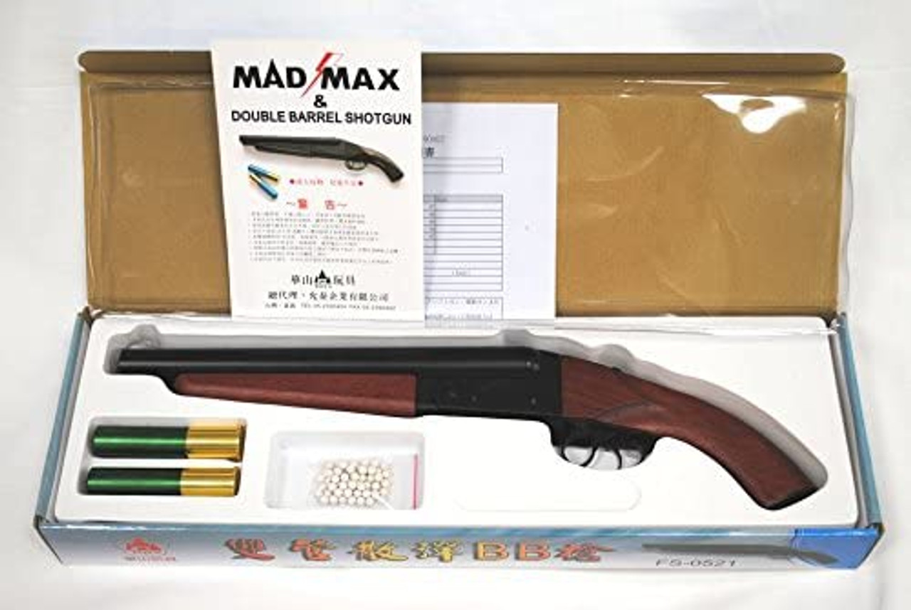 HAW SAN MAD MAX Double Barrel Short Gas Airsoft rifle Shotgun with 2 NEW version gas shells 