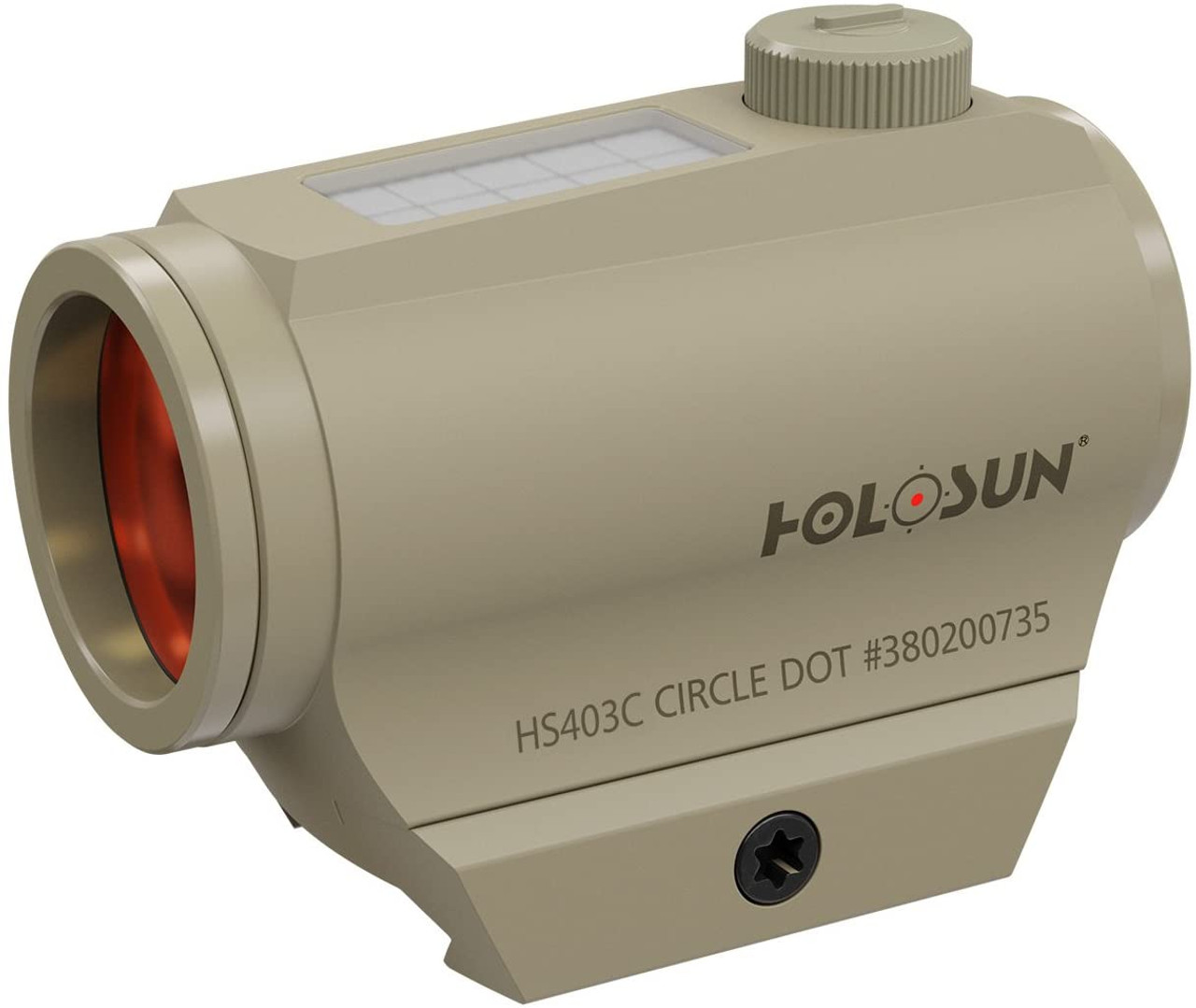 HOLOSUN HS403 T1 Dot Sight Red LED 2MOA (FDE) - Airsoft Shop Japan