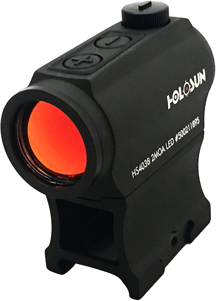 HOLOSUN HS403B T1 Dot Sight Red LED 2MOA (Black) - Airsoft Shop Japan