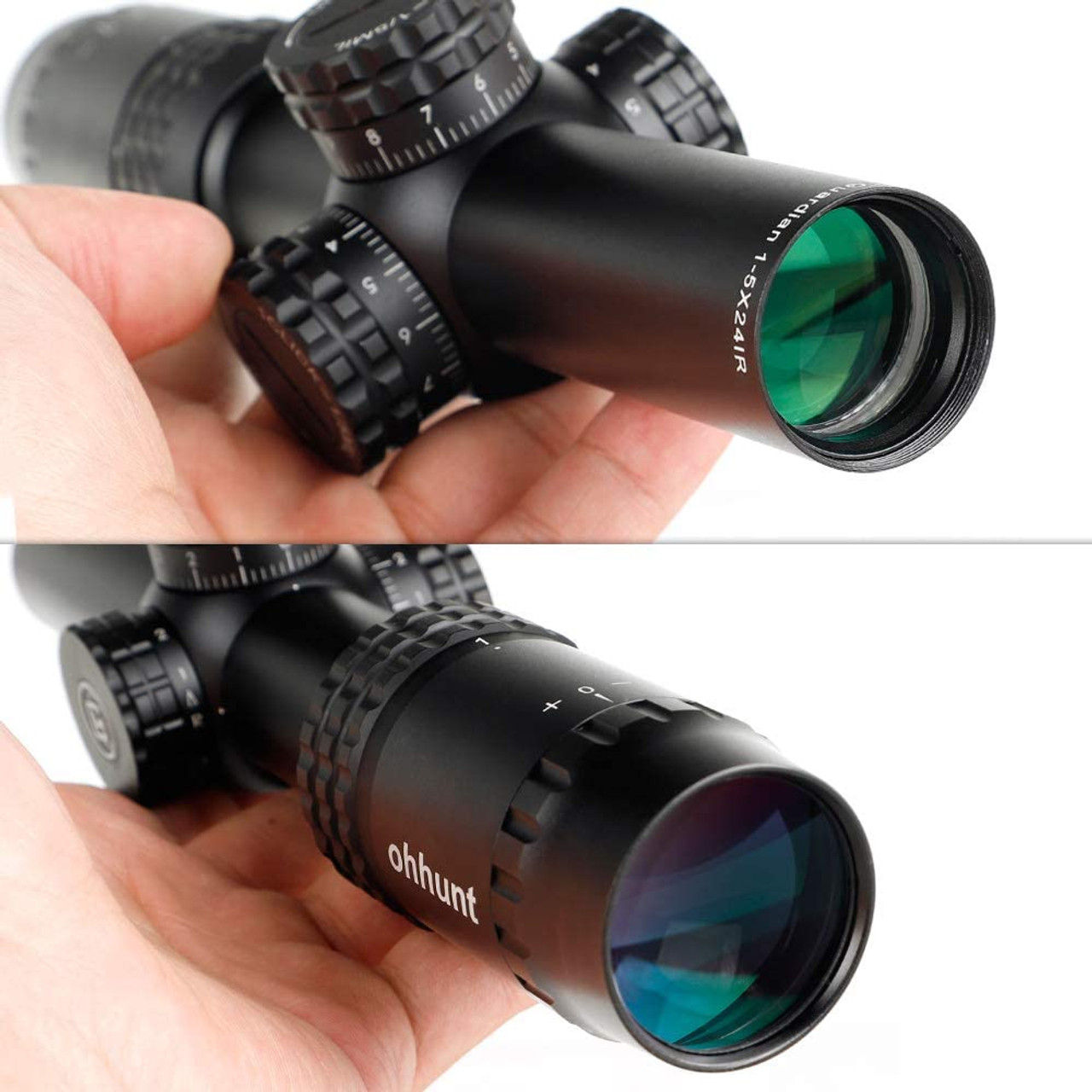 ohhunt Guardian 1-5X24 IR Rifle Scope RG Illumination Reticle 30mm Tube Diameter (with 11mm Mount)