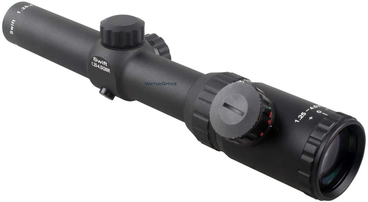 Vector Optics Swift 1.25-4.5x26 IR Hunting Riflescope Long Eye 