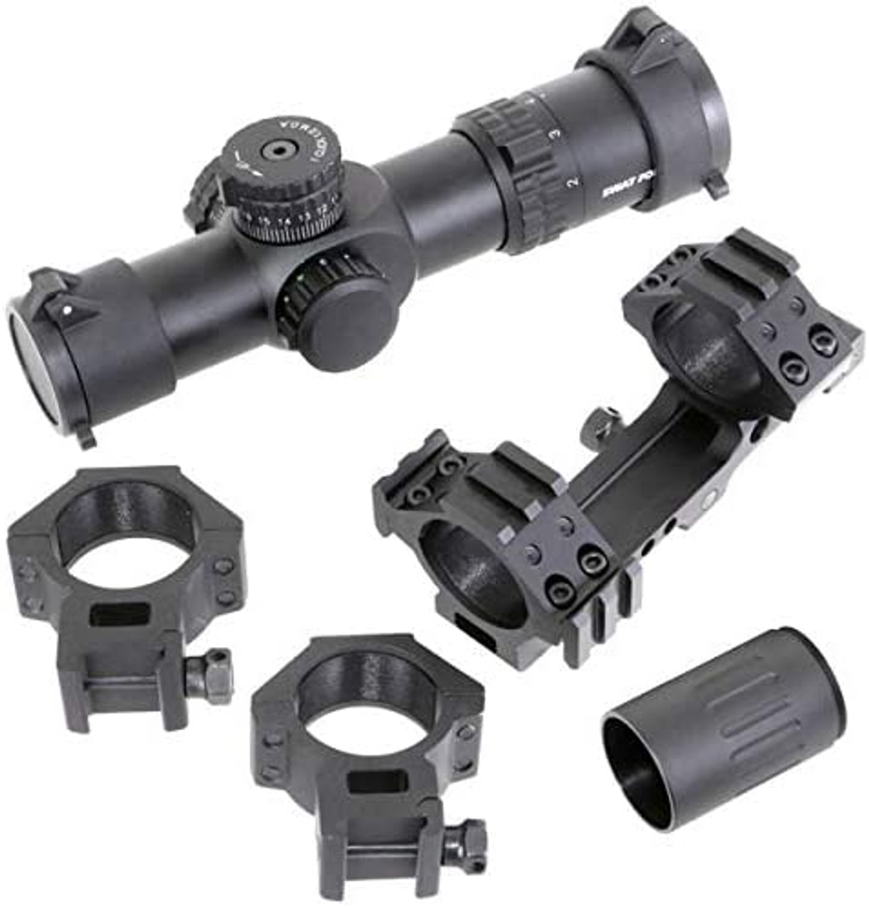 SWAT FORCE KT1-6x30L type Fast focal 1-6 magnification scope replica