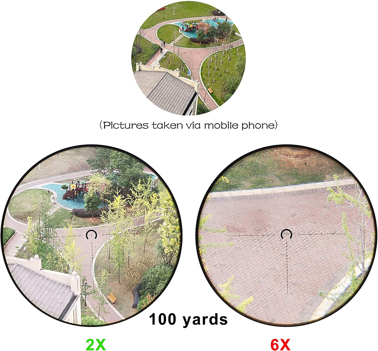 WestHunter Optics HD 1-6X24 IR Hunting Rifle Scope, 30mm, Red
