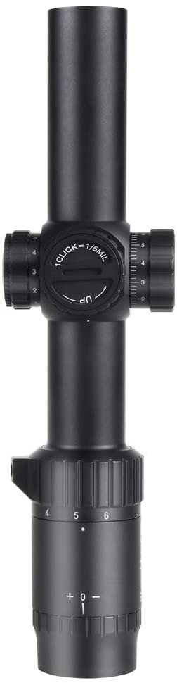 WestHunter Optics HD 1-6X24 IR Hunting Rifle Scope, 30mm Red-Green