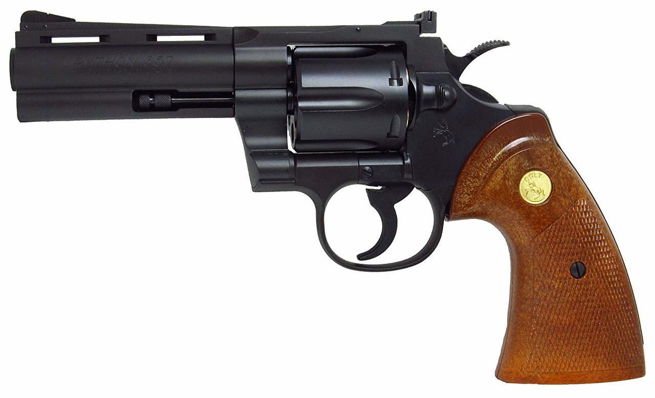 得価新作登場タナカ COLT PYTHON 4インチ R-model HW 発火式モデルガン 未発火 可動部確認済み コルト パイソン rモデル モデルガン