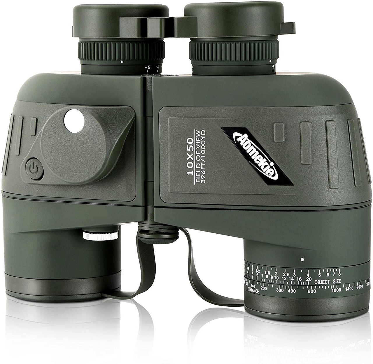 AOMEKIE Binoculars 10x50 Waterproof, Foggy Proof, Rangefinder