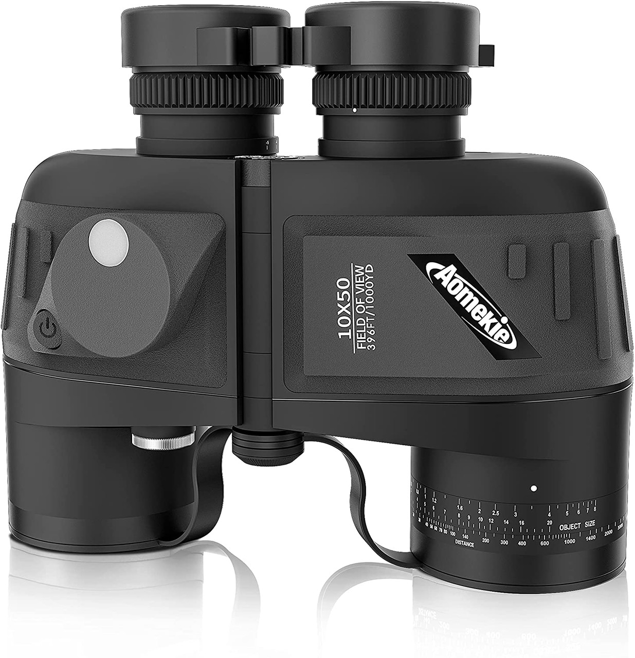 AOMEKIE Binoculars 10x50 Waterproof, Foggy Proof, Rangefinder