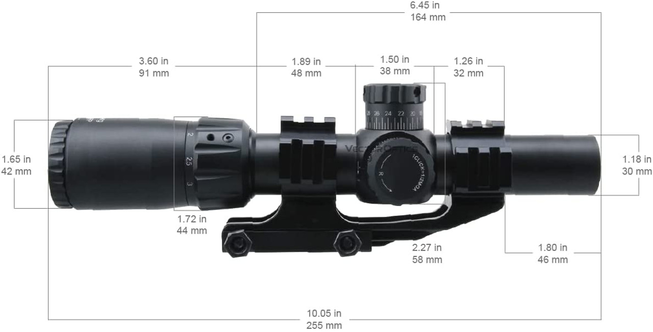 Vector Optics Mustang 1-4x24FFP Rifle Scope SCFF-36 - Airsoft Shop