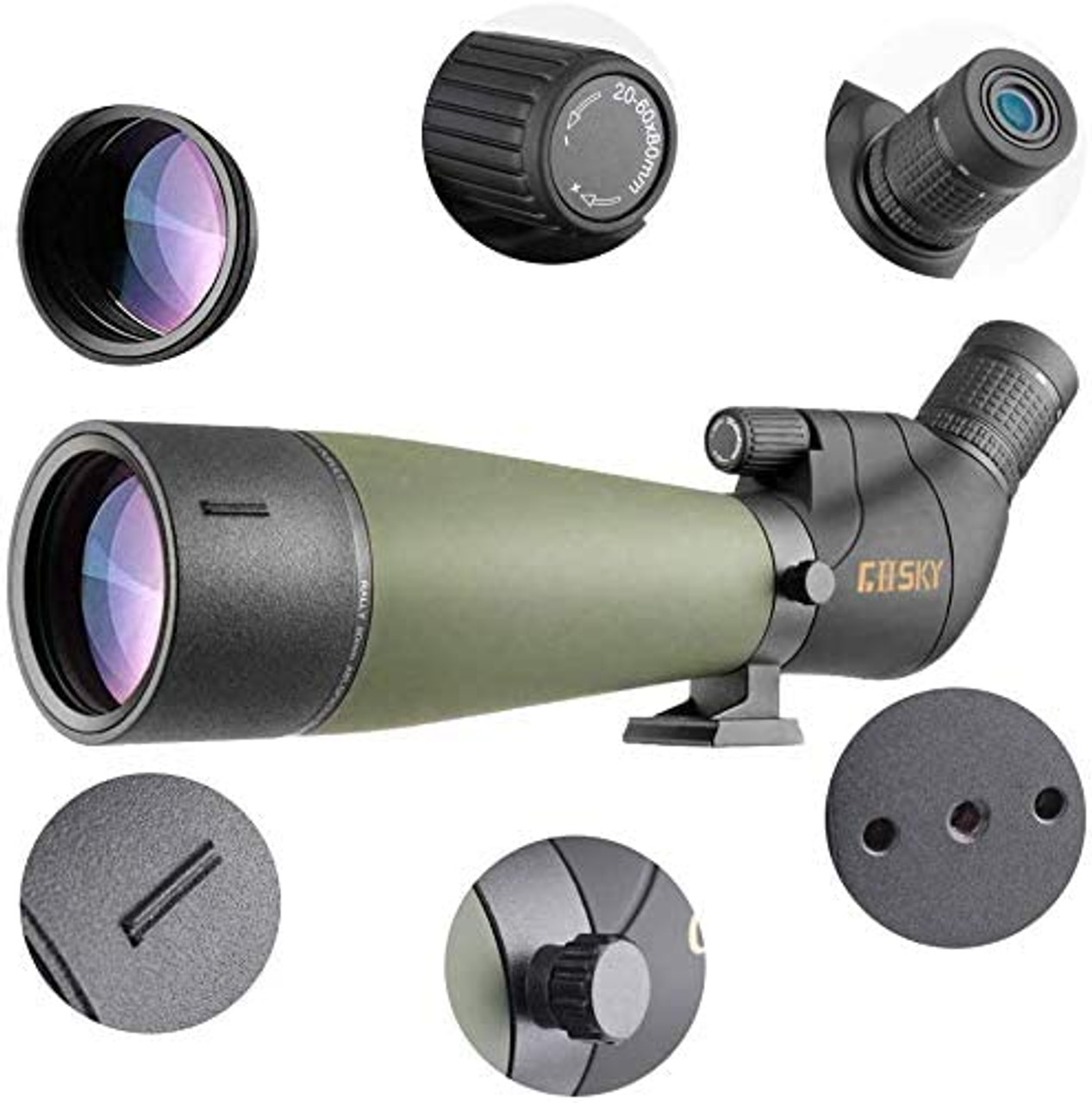 Gosky 20-60X80 Fieldscope Telescope Monocular High Magnification 