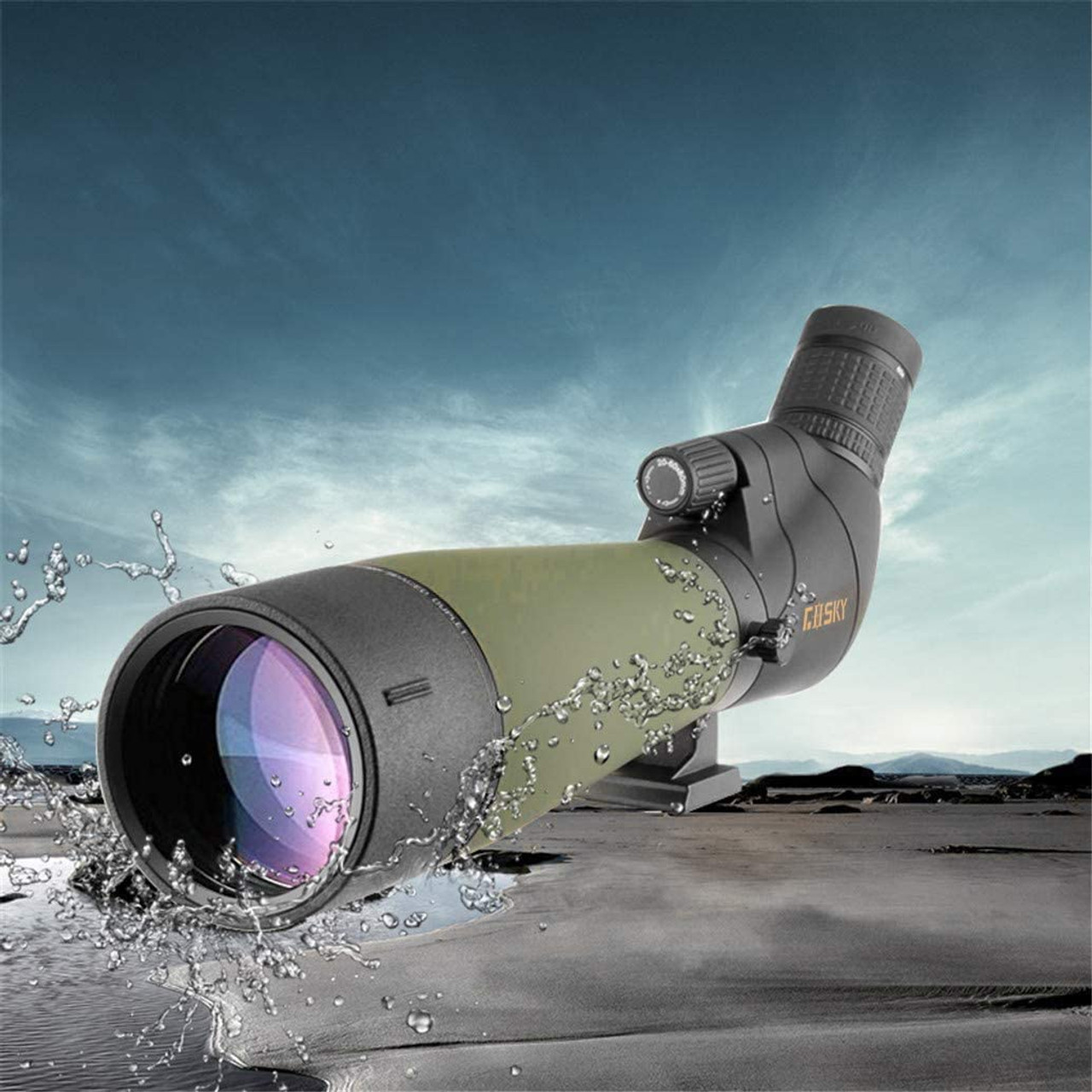 Gosky 20-60X80 Fieldscope Telescope Monocular High Magnification 