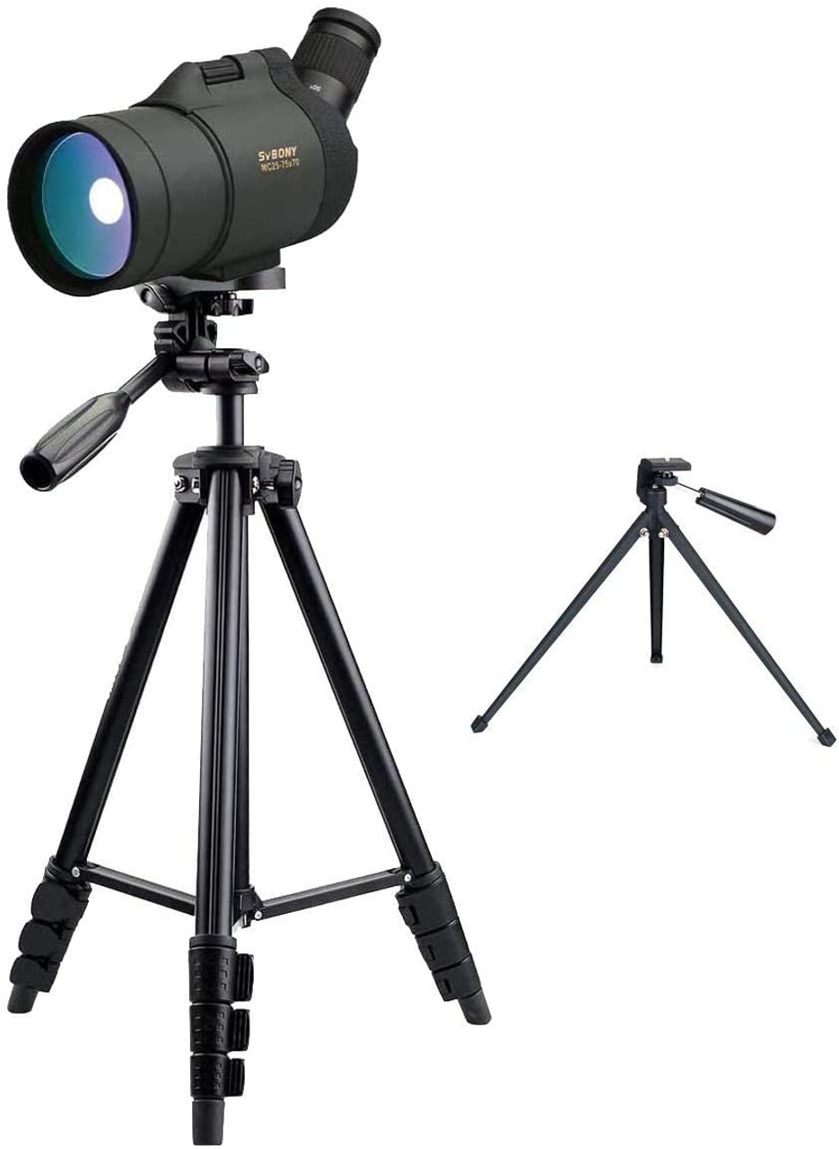 SVBONY SV41 Fieldscope Spottingscope Telescope High Magnification Inclined  25-75x70mm BaK4 Prism FMC IPX7 Highly Waterproof With Dedicated Tripod -  Airsoft Shop Japan