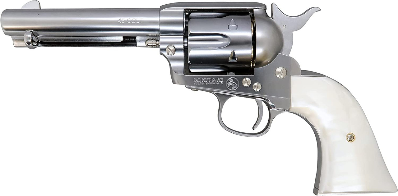 Marushin Colt SAA.45 Civilian Silver ABS Pearl Plug Lip 