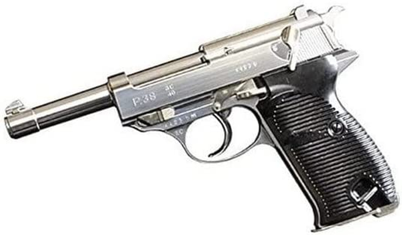 Maruzen Gas Blowback Walther P38 ac40.s Silver Metal Airsoft gun 