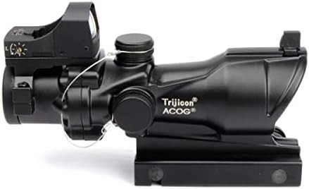 Trijicon ACOG Type 4x32 Scope & DOCTER Type OP Dot Sight Black Replica