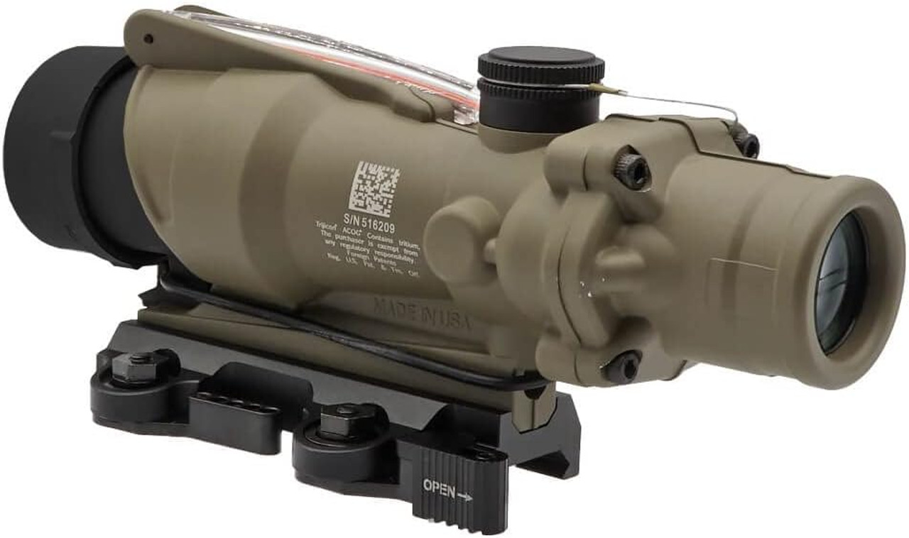 Trijicon Type TA31B ACOG 4 Magnification Rifle Scope & LT100 QD 