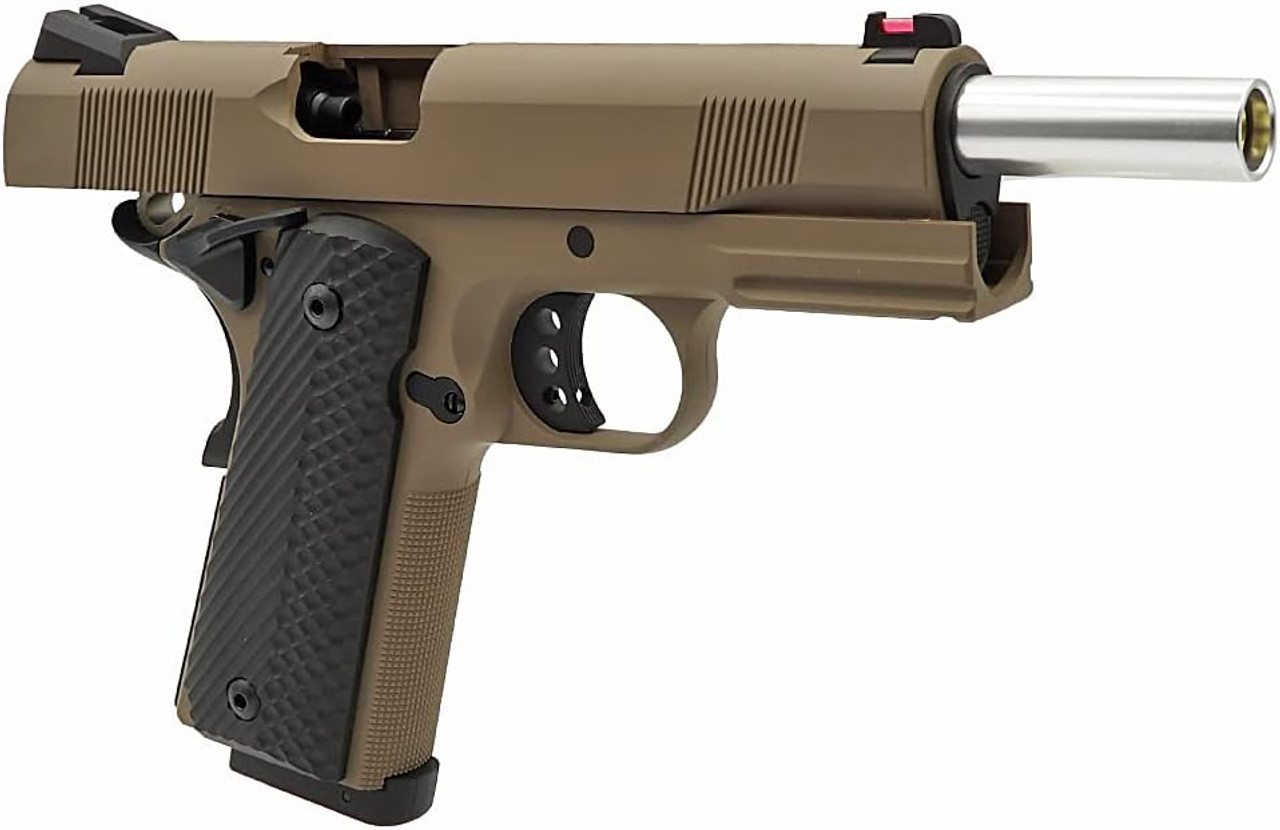 Carbon8 M45DOC Co2 Airsoft Gas Gun Handgun STGA Certified (Tactical M1911 Government) and Magazin