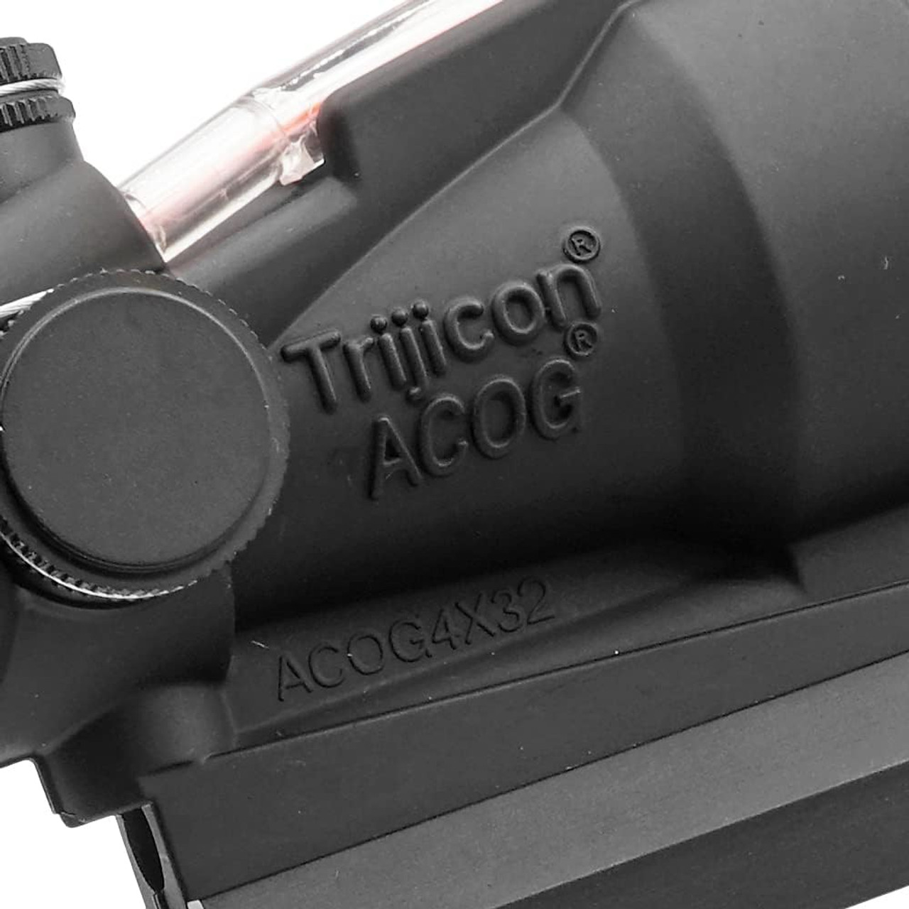 Trijicon ACOG TA31B 4 Magnification Rifle Scope & LaRue Type LT100 QD Mount Set (Fixed Magnification/U.S. Military Model/Equipped with Focusing Tube (Red)) Sight Replica Black 