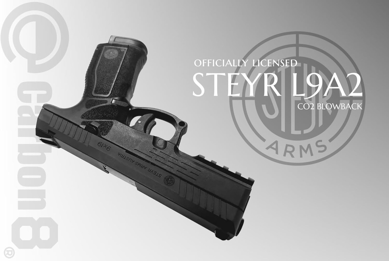 Carbon8 STEYR L9A2 CO2 Blowback Airsoft Handgun - Airsoft Shop Japan