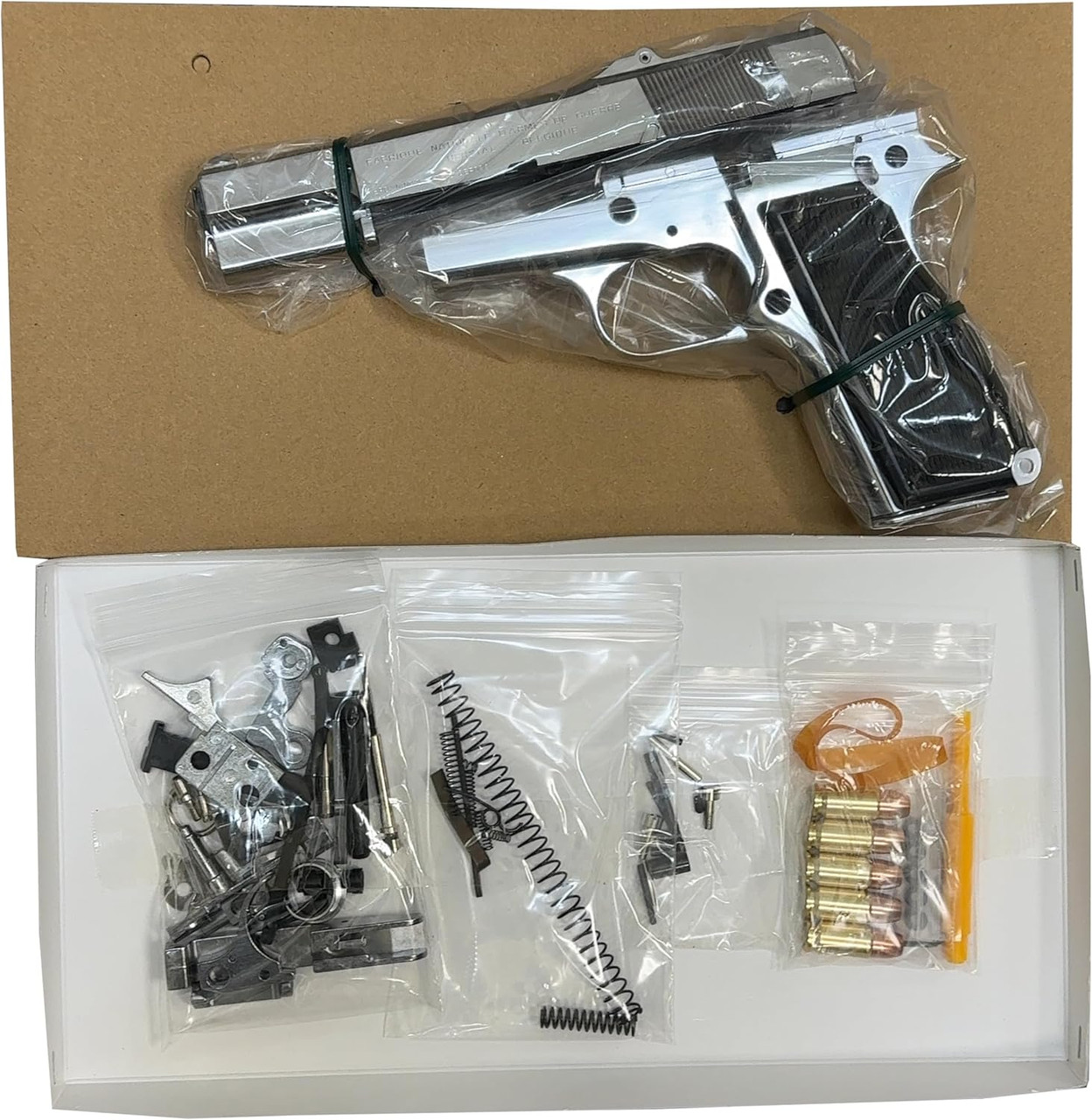 Marushin High Power Military Silver ABS Model Gun Assembly Kit