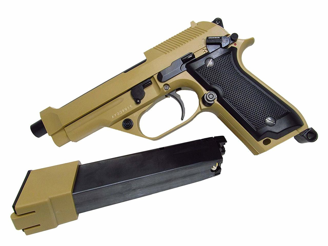 KSC M93R Desert Spartan GBB Airsoft Gun - Airsoft Shop Japan