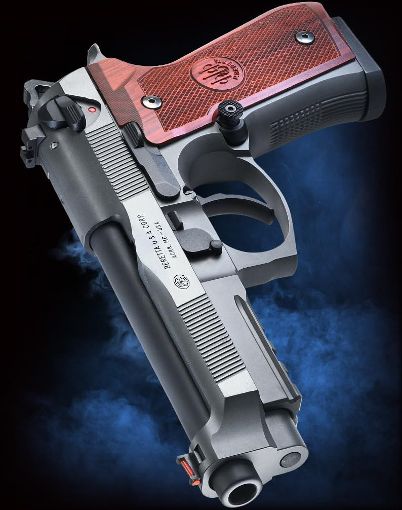 [2026 WA Lucky Bag Model - 4th Release] Beretta M92FS Brigadier Elite Airsoft gun with Wooden Grips