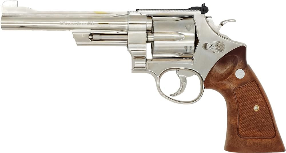 Tanaka S&W Smith & Wesson M27 "The .357 Magnum" 6-inch Nickel Finish Model Gun 