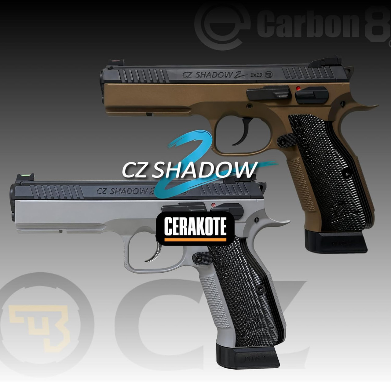 HATCH Carbon8 Officially Licensed CZ SHADOW-2 Cerakote Bronze CO2 Gas Blowback CB15