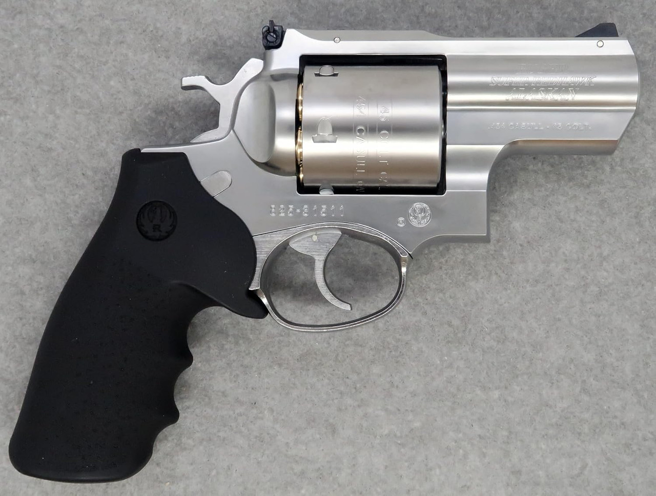 Marushin K.K. Super Redhawk Alaskan 454 Casull Type Silver ABS Gas Revolver with New Gasket for X Cartridges (Product Code: 012609)