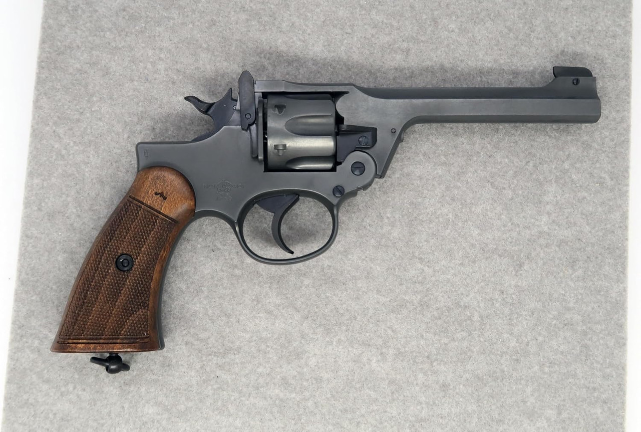 Marushin Industry Enfield No. 2 Mk I, "Excellent Heavy Weight" version with wooden grips Completed model gun / Firing-capable type (092610)