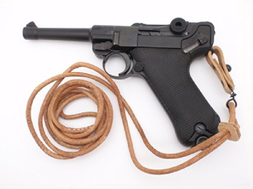 Set of Tanaka German army Luger P08 HW GBB Airsoft gun + lanyard + take