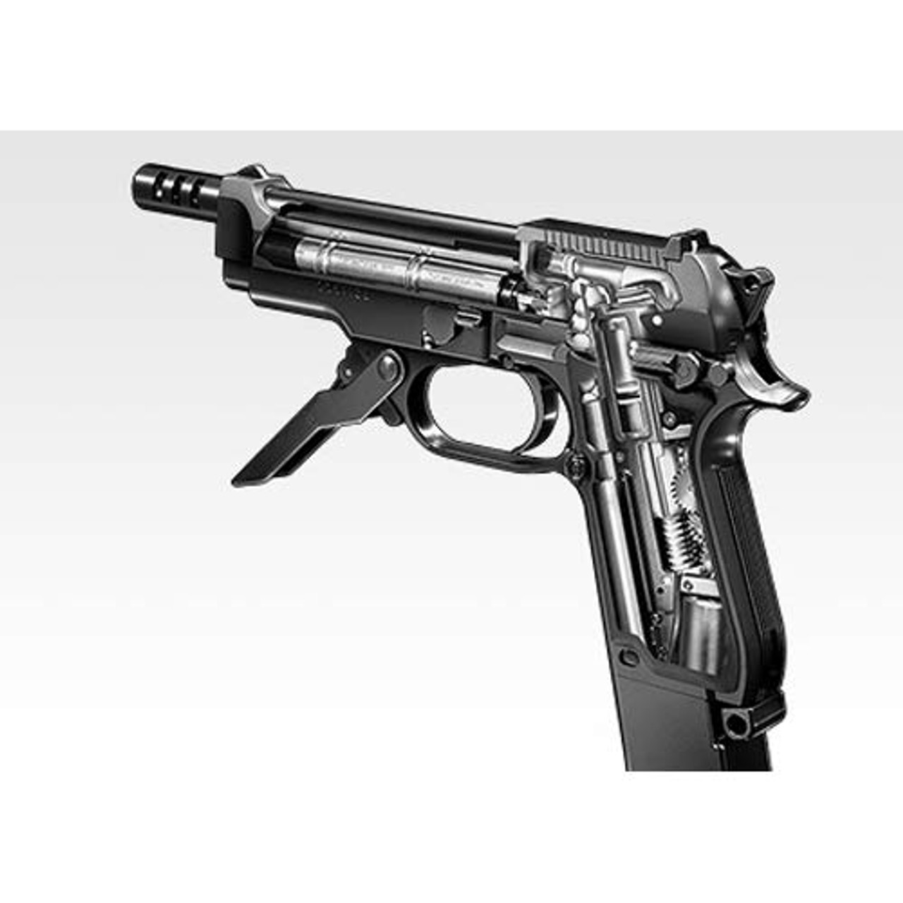 大人気国産未使用品 BERETTA M93R アルミ削り出し コンペンセイター MGC KSC 東京マルイ 電動ガン M93R イモネジ付き ベレッタ L221 パーツ