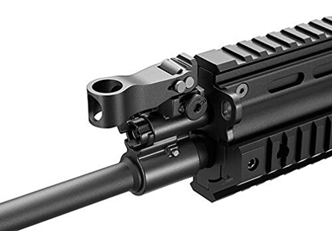 Muzzle of Tokyo Marui SCAR-L black next generation Airsoft electric rifle gun