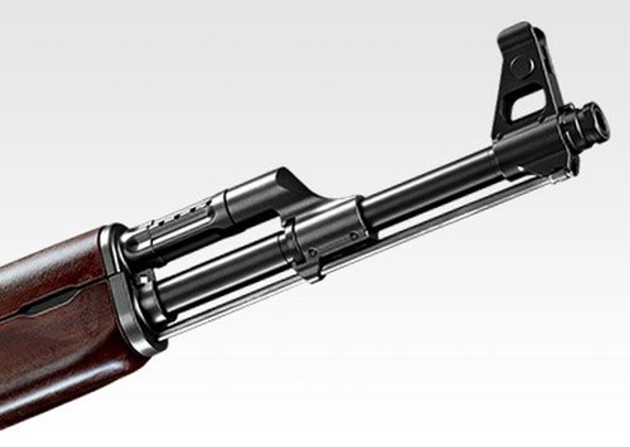 Muzzle of Tokyo Marui AK47 TYPE-3 7.62 x 39 mm next generation Airsoft electric rifle gun