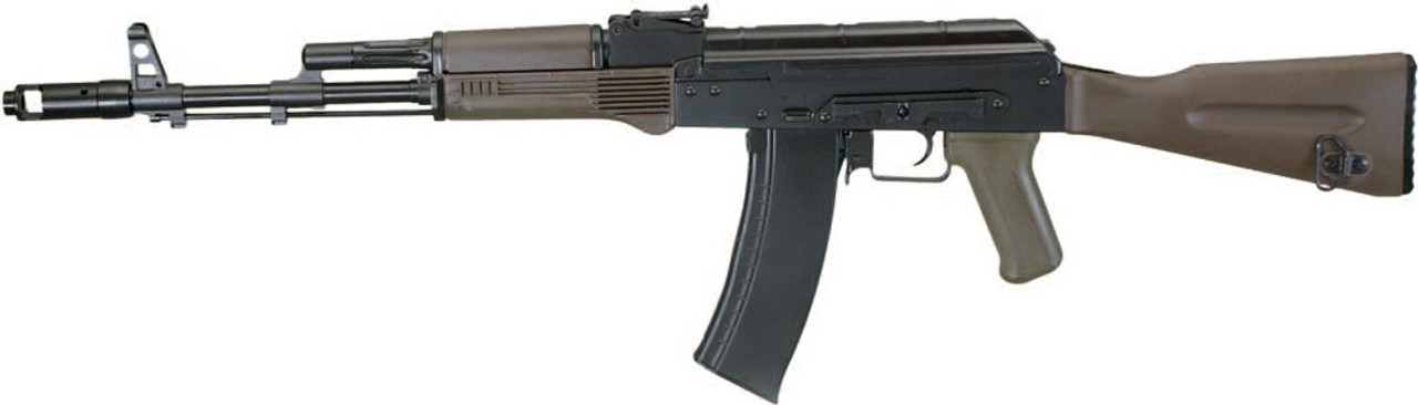 Muzzle left of LCT Airsoft AK74M NV Airsoft electric rifle gun