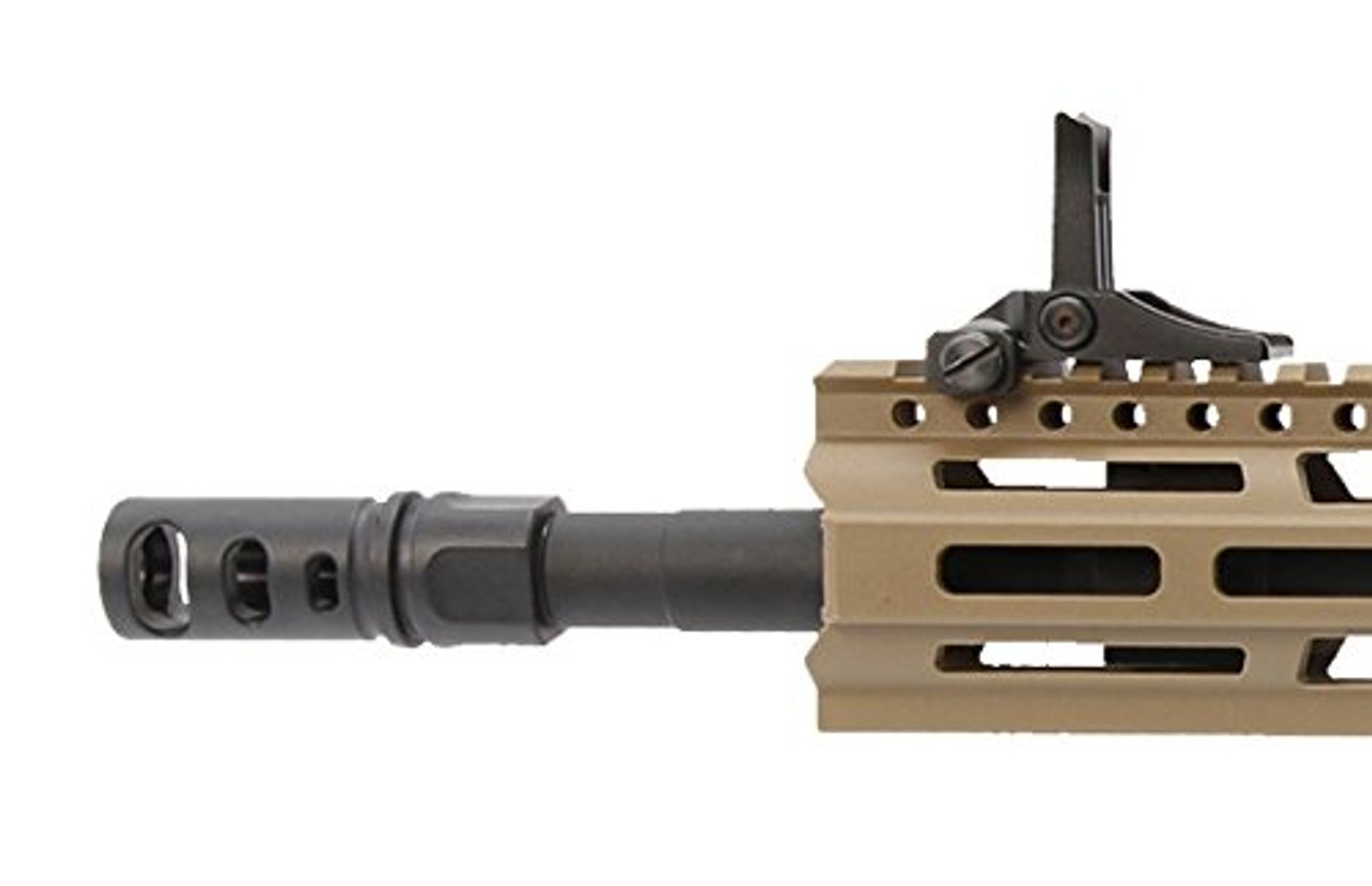 Muzzle of G&G ARMAMENT CM16 Raider 2.0 Desert Tan Airsoft electric rifle gun 