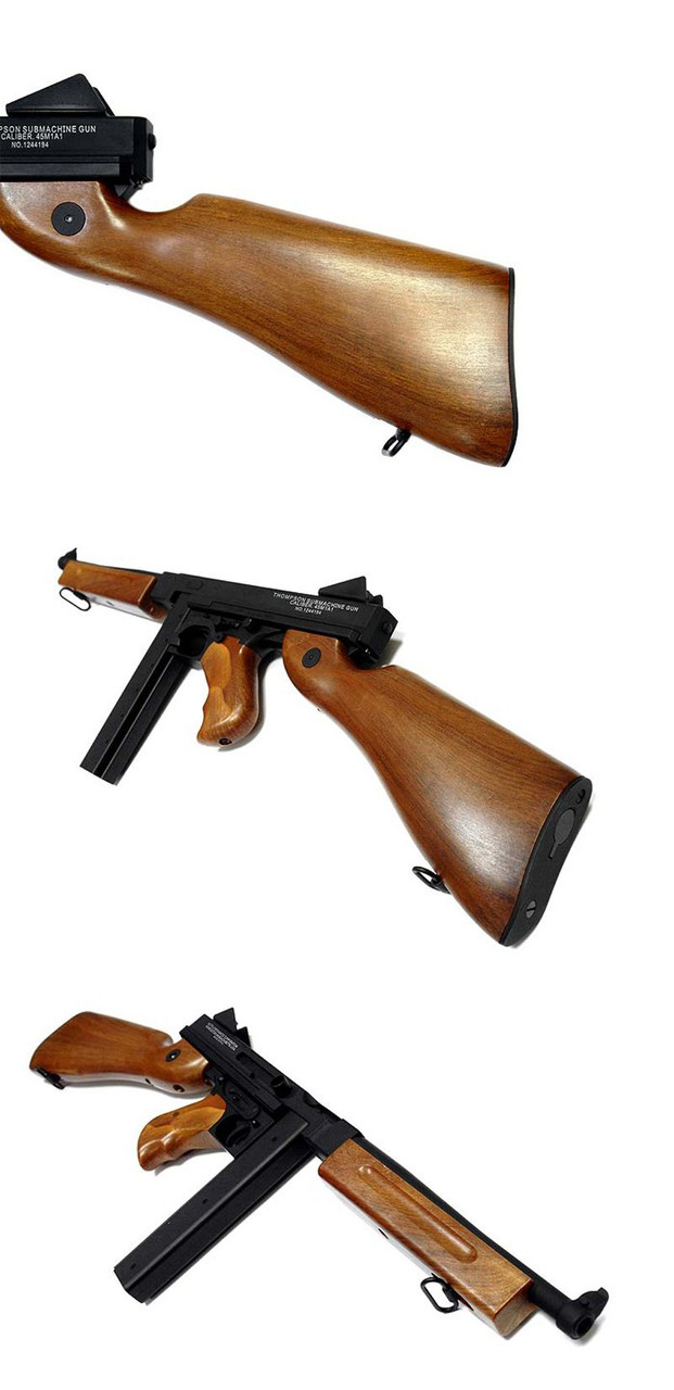 Various parts of CYMA M1A1 Thompson Airsoft electric rifle gun 