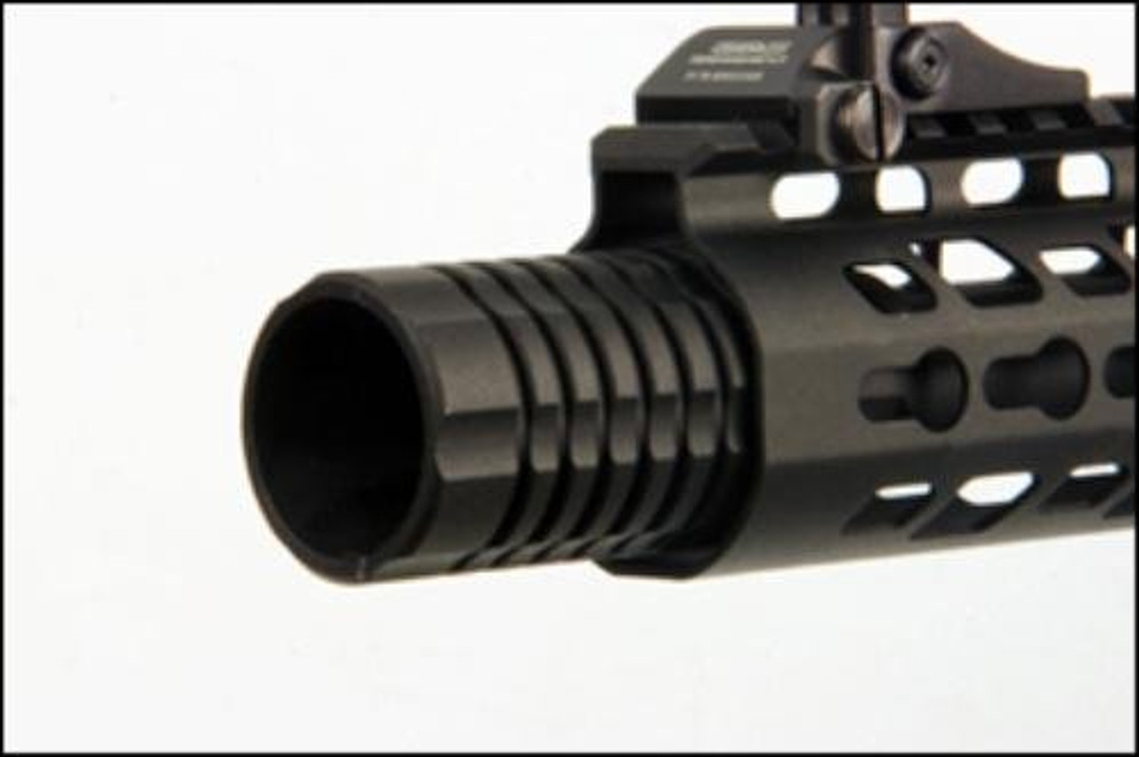 Muzzle of G&G ARMAMENT GC16 Wild Hog 9" Black Airsoft electric rifle gun