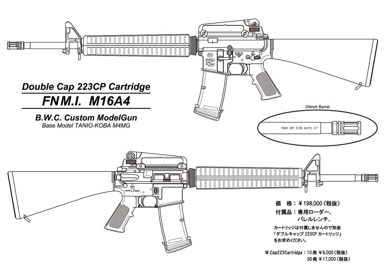 The image picture of BWC FN M16A4 Blowback Model Gun