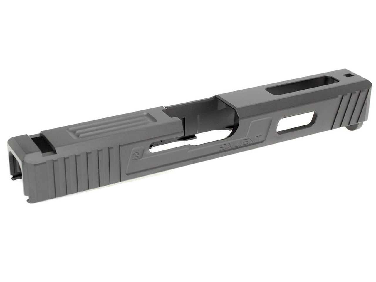 Guns Modify Set of SA CNC Tier 1 Aluminum Slide & Stainless Box Flute Thread Outer Barrel  BK / GD