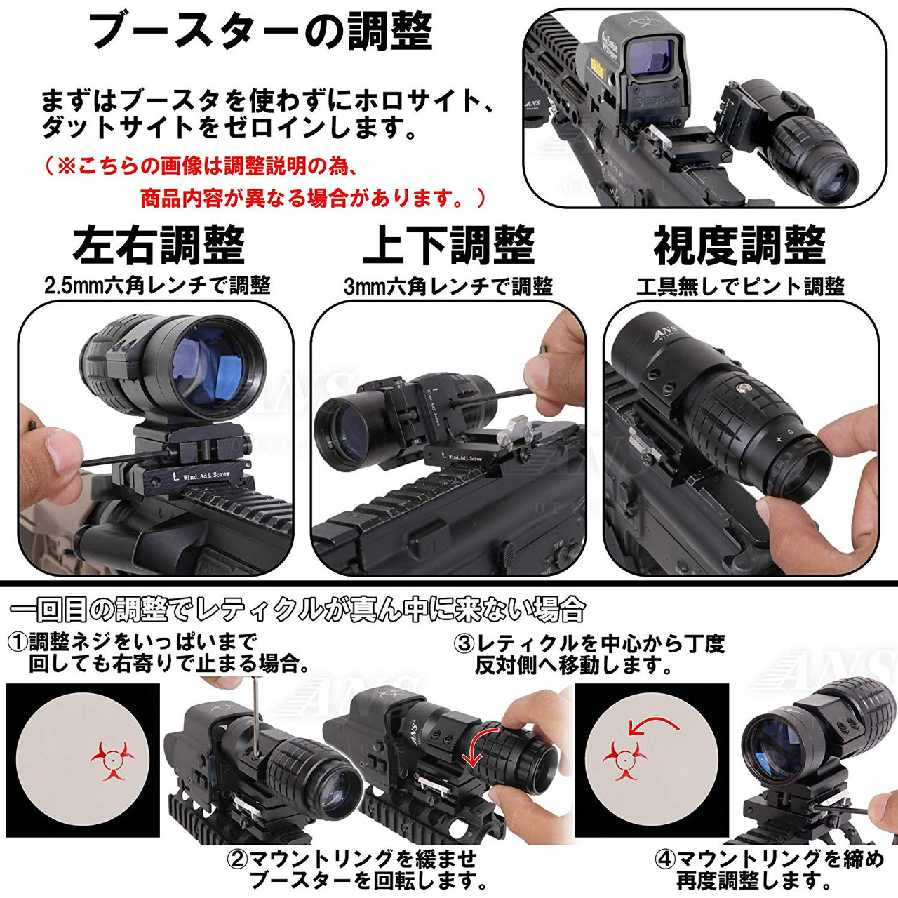 EVOLUTION GEAR eotechホロサイトとマグニファイア セット ANS set of