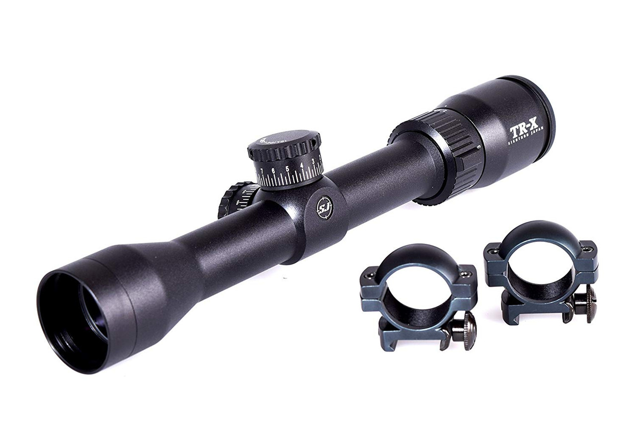 Sightron Rifle Scope TR-X 1.75-4X32 CQB MD Mount Ring Set 