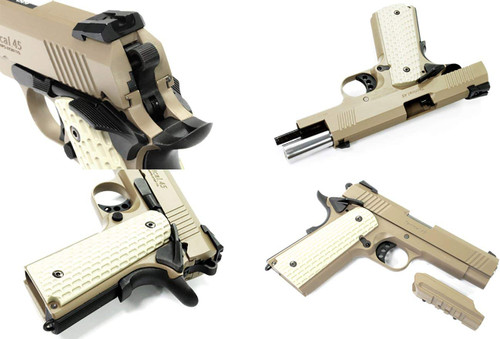 GUARDER Aluminum Slide & Frame Set for Warrior 4.3 CAPA-20 TAN *Pistol is not included