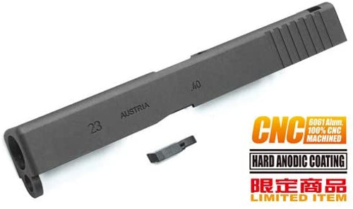 GUARDER KJ GLOCK-23 6061 CNC Aluminum Alloy Slide Black