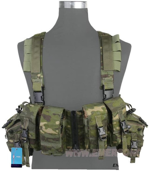 EMERSON 1961A-R Road Bearing Chest Rig Panel MultiCam Tropic