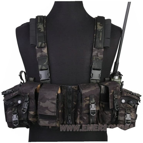 EMERSON 1961A-R Road Bearing Chest Rig Panel MultiCam Black