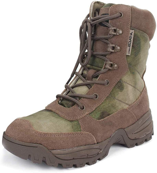 MIL-TEC Tactical boots with side zipper FG Camo US7 / 25cm - Airsoft ...