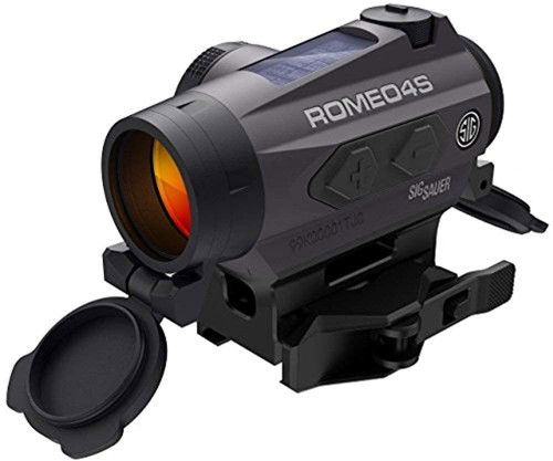 Laylax SIG SAUER ROMEO4S Dot Sight (BALLISTIC CIRCLE DOT Reticle) Torx and Quick-Release Mounts Graphite